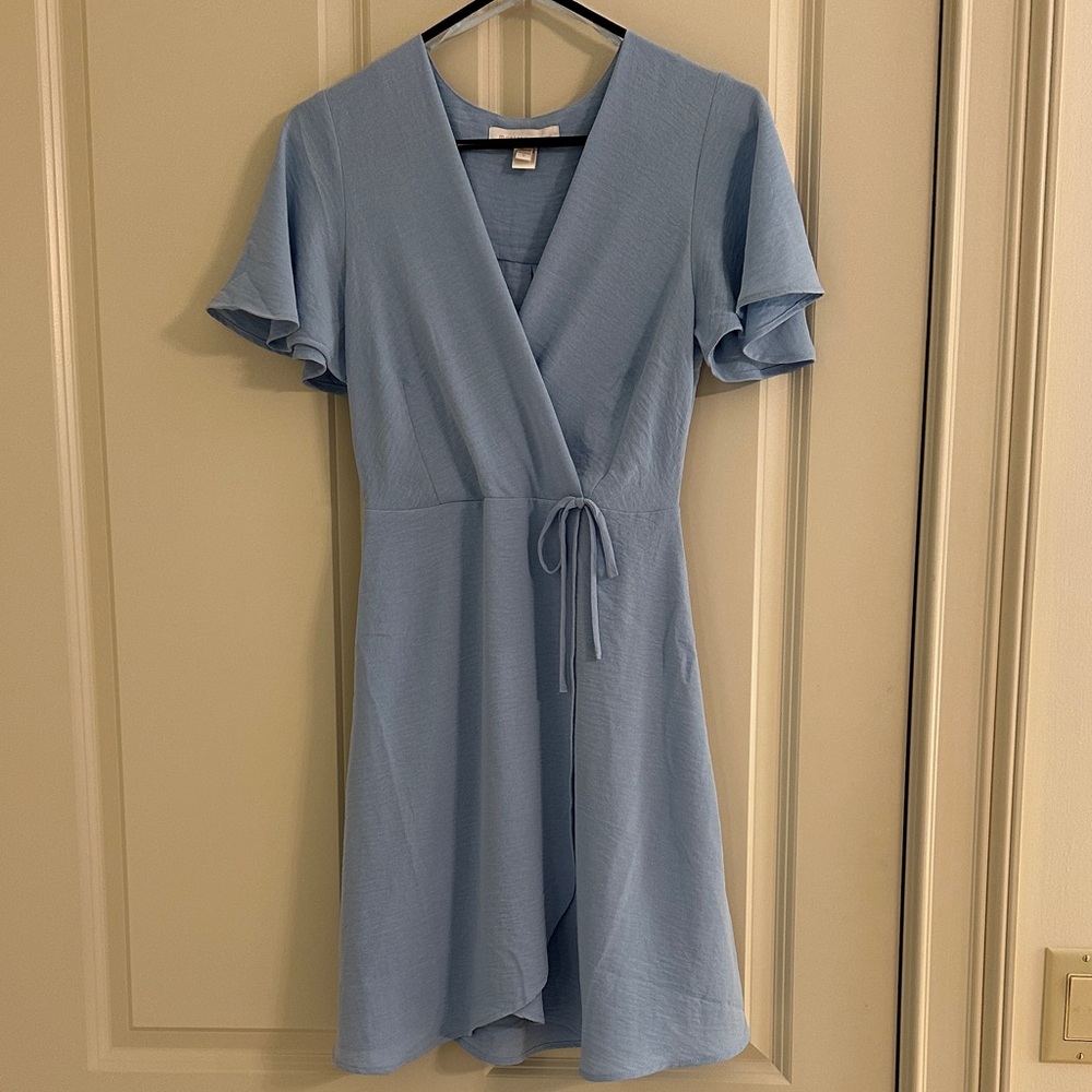 Monteau Sky Blue Mini Dress